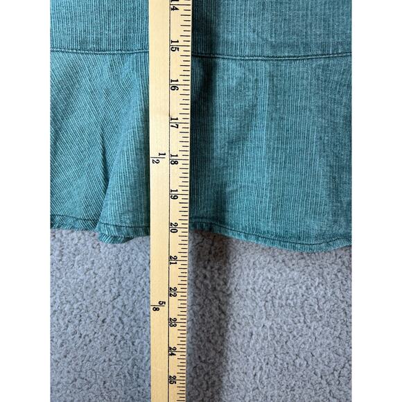 Royal Robbins Corduroy Skirt Women’s 10 Zip Travel Outdoor Hiking Teal Green - Picture 9 of 10